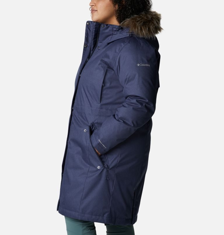 Jachete Parka Columbia Juniper Ridge Omni-Heat Infinity Down Dama Bleumarin | Plus Size QJ80719MZ